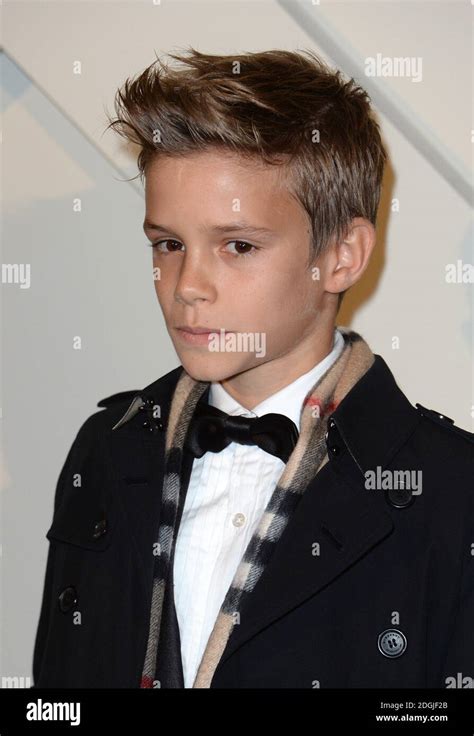 Romeo Beckham at Burberry Festive Campaign Launch.